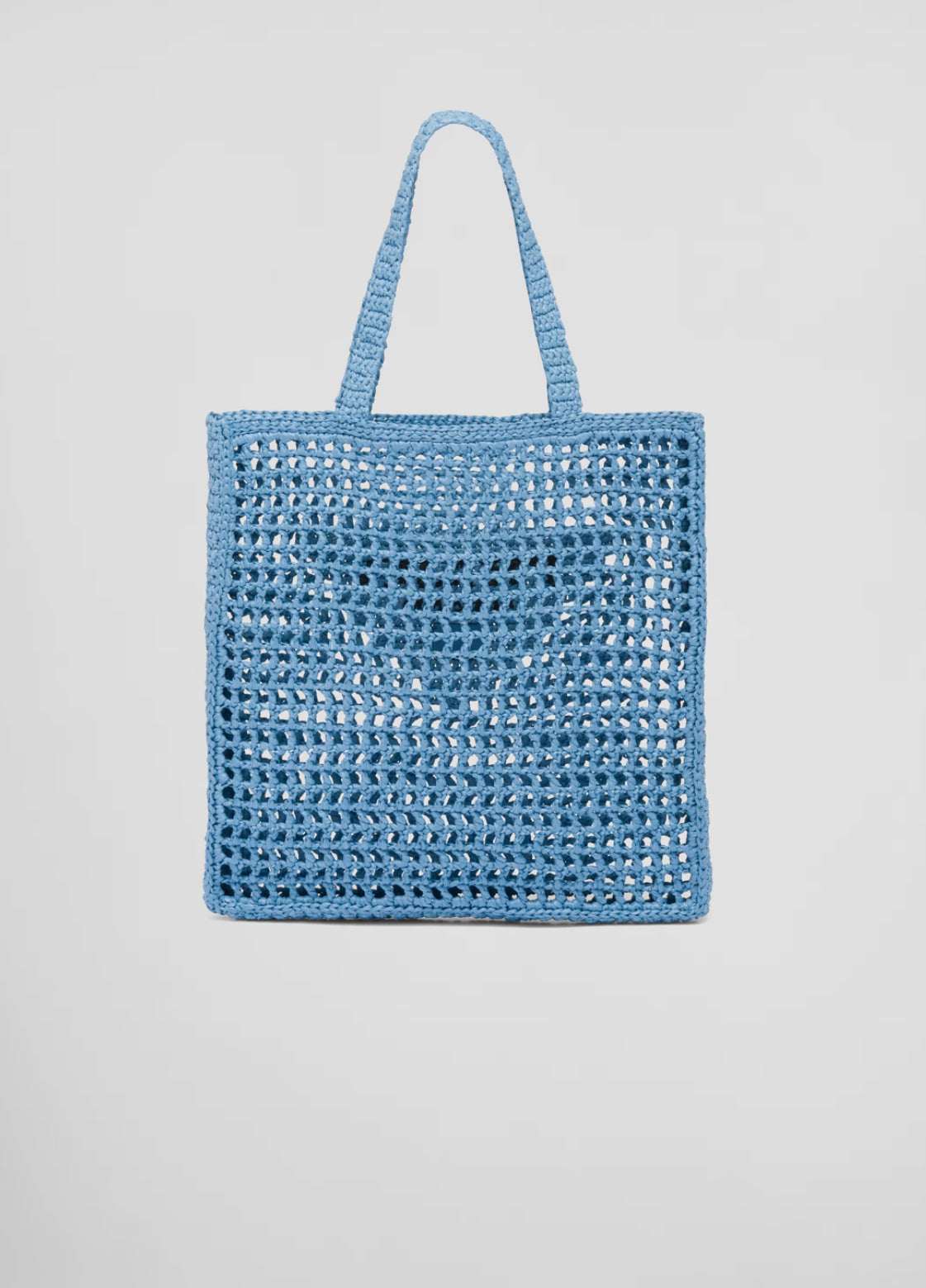 Crotchet tote bag in Blue