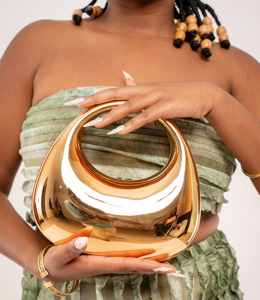 Gold metal clutch