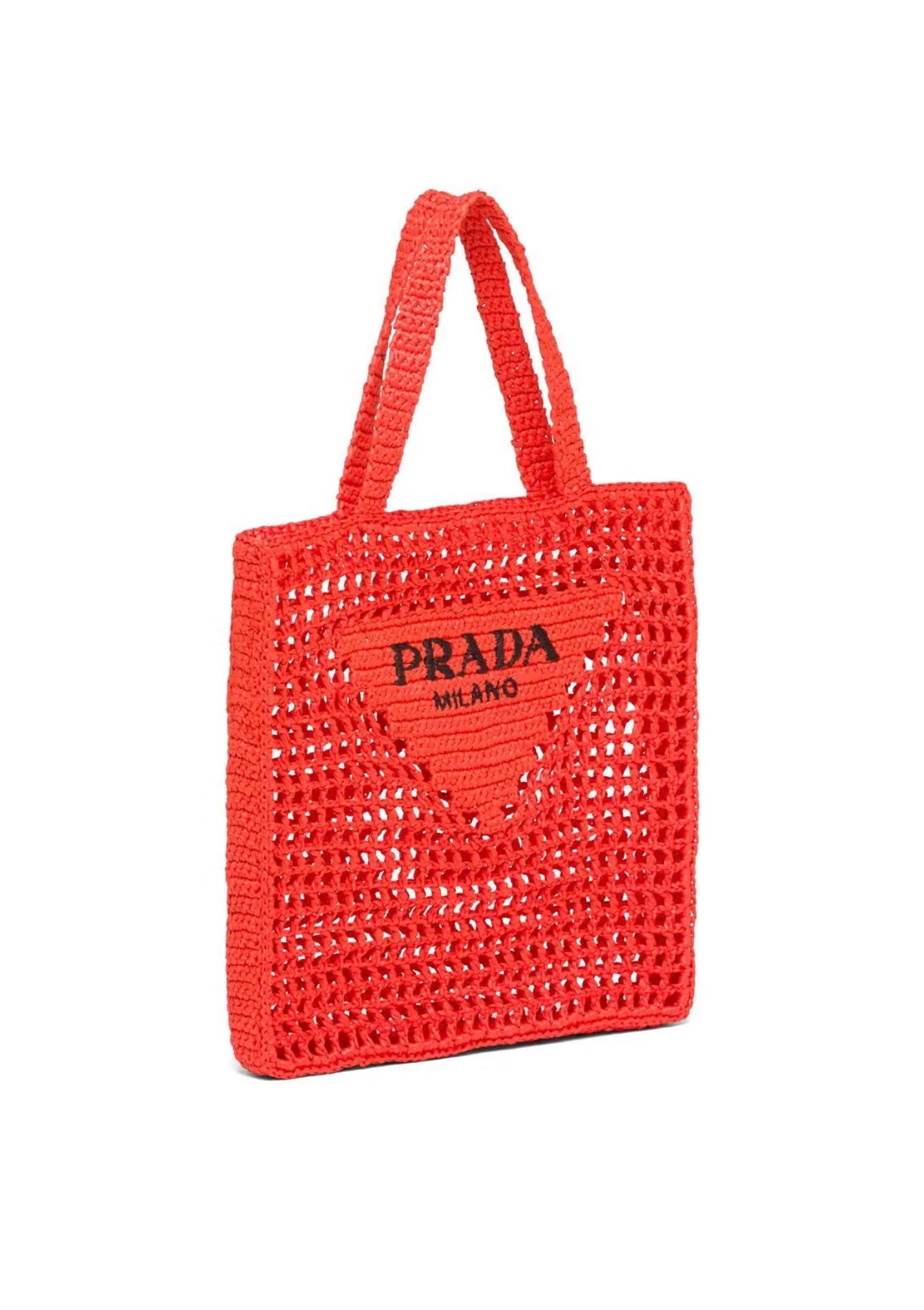 Crotchet tote bag in Red